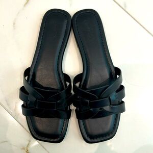 Black sandals from Target